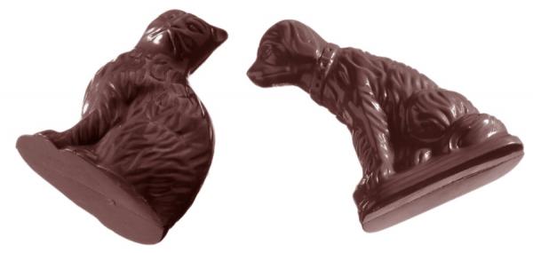 Polykarbonátová forma na figúrky s motívom zvierat, 275x135 mm - CHOCOLATE WORLD