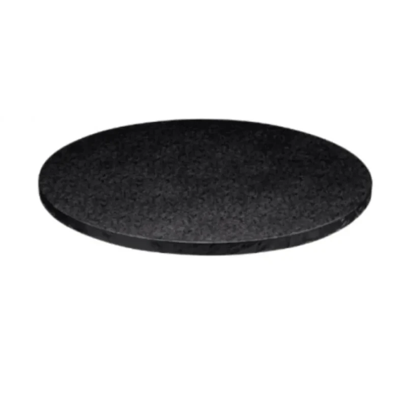 Okrúhlá hrubá podložka pod tortu, čierna Ø 25 cm x 1,3 cm – SILIKOMART