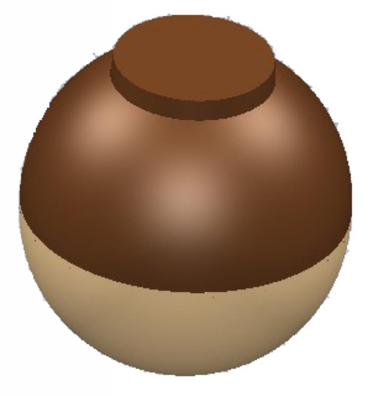 Polykarbonátová magnetická forma na guľaté pralinky, 275x175 mm - CHOCOLATE WORLD