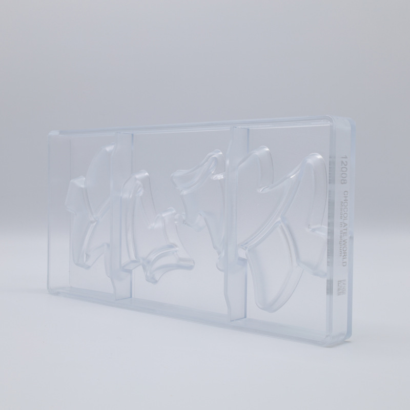 Polykarbonátová forma na tabuľkovú čokoládu CHRISTMAS TREE, 275x135 mm – CHOCOLATE WORLD 2