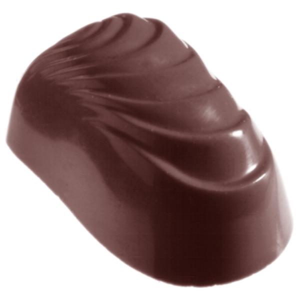 Polykarbonátová forma na oválne pralinky, línia FANTASY, 275x135 mm - CHOCOLATE WORLD