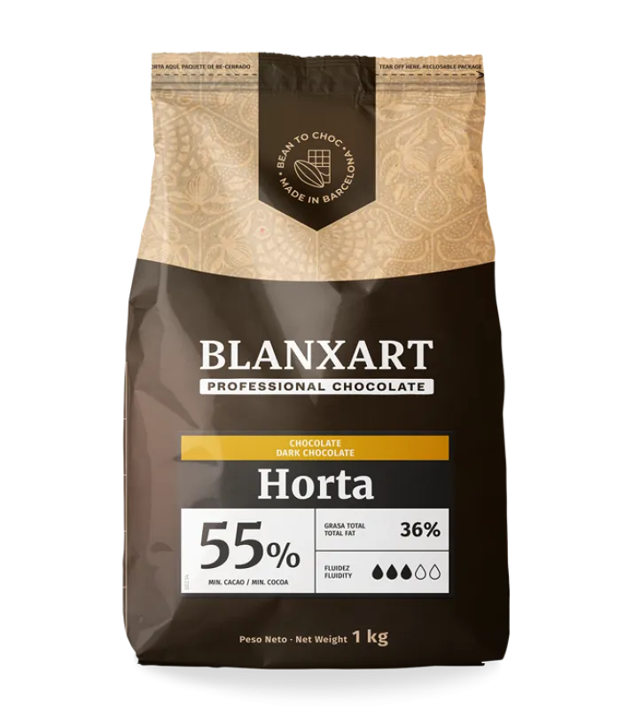 Pravá tmavá čokoláda HORTA 55% – BLANXART