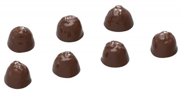 Polykarbonátová forma na okrúhle pralinky, línia ENROBED, 275x135 mm - CHOCOLATE WORLD