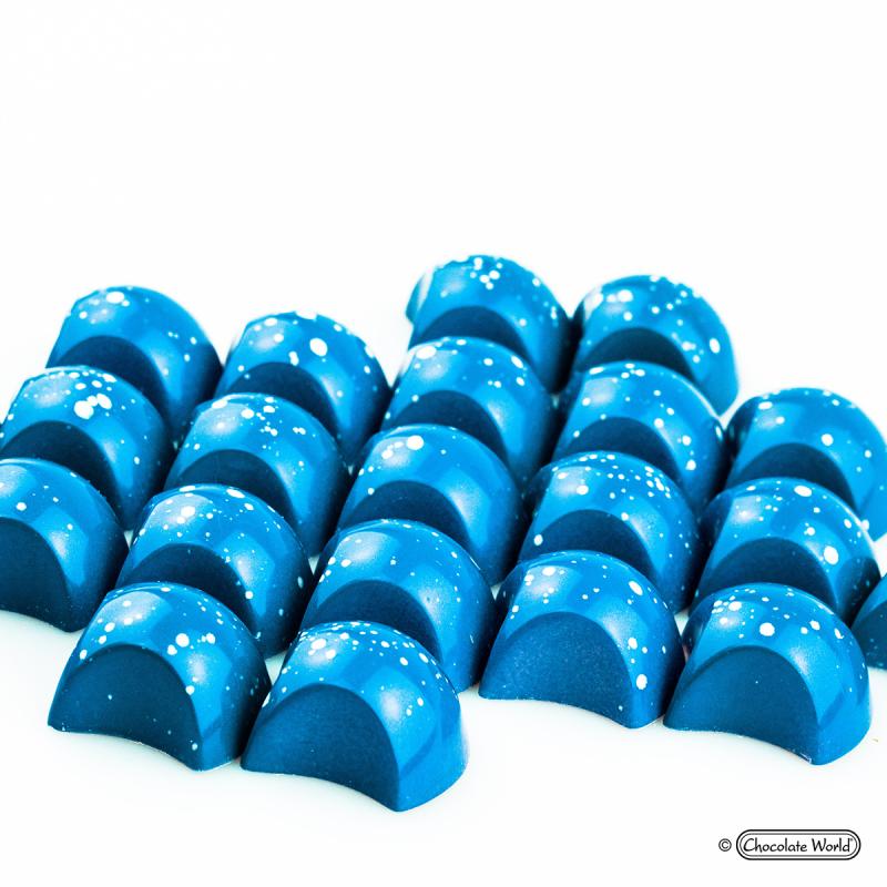 Polykarbonátová forma na pralinky od  FRANK HAASNOOT, 275x135 mm – CHOCOLATE WORLD