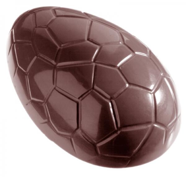 Polykarbonátová forma na čokoládové vajíčko s textúrou, 275x175 mm - CHOCOLATE WORLD