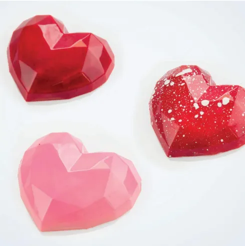 Polykarbonátová forma na diamantové srdce, 275x175 mm – MARTELLATO