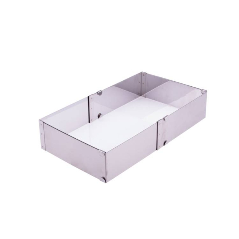 Nastaviteľný nerezový ráfik štvorec a obdĺžnik