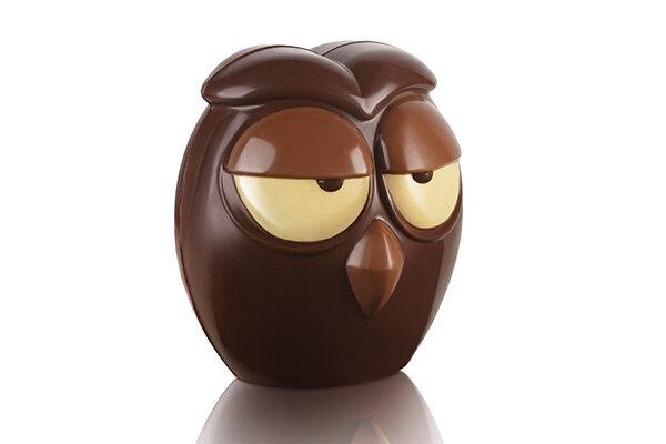 Plastová forma na 3D čokoládovú figúrku sovy  – SILIKOMART