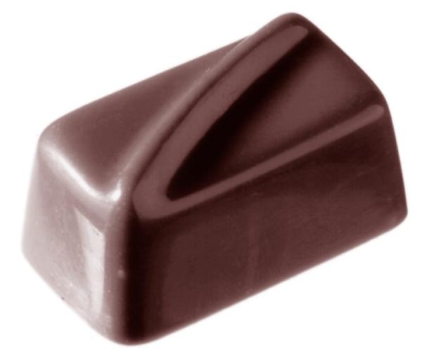 Polykarbonátová forma na obdĺžnikové pralinky, línia ENROBED, 275x135 mm - CHOCOLATE WORLD