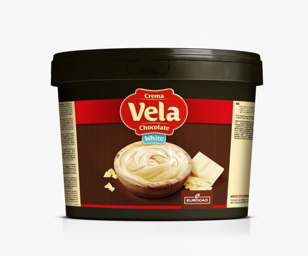 Krém VELA biela čokoláda, 6 kg – EUROCAO