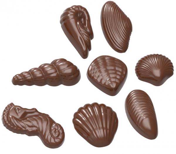 Polykarbonátová forma na pralinky, línia Seafood, 275x175 mm - CHOCOLATE WORLD