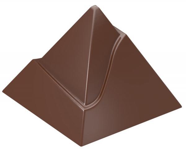 Polykarbonátová forma na pralinky PIRAMIDE , línia FIGURE, 275x135 mm - CHOCOLATE WORLD