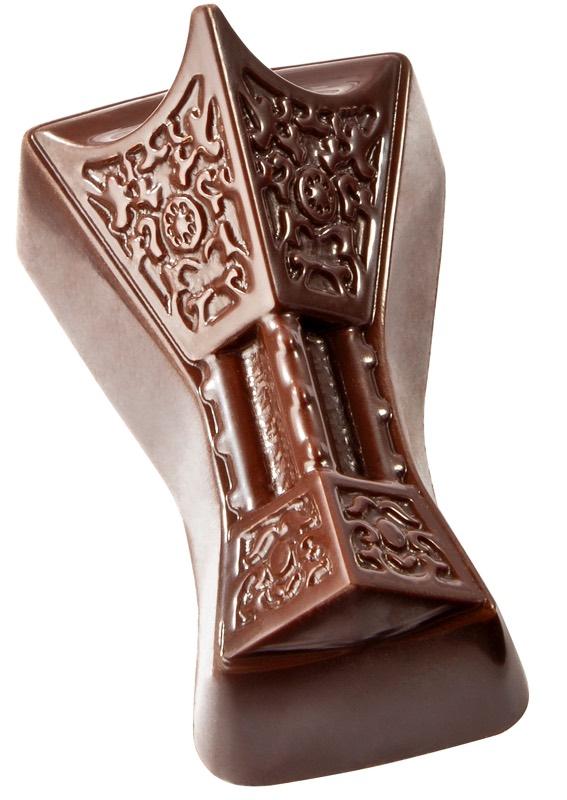 Polykarbonátová forma na pralinky s orientálnym motívom, 275x135 mm - CHOCOLATE WORLD