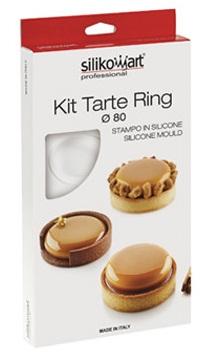 Set na tartaletky Tarte Ring Round, 6 x Ø 80 mm – SILIKOMART