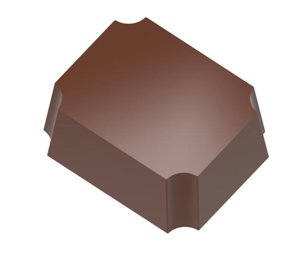 Polykarbonátová magnetická forma na pralinky, Rectangle 275x175 mm – CHOCOLATE WORLD