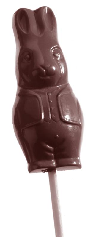 Polykarbonátová forma na čokoládové lízanky ZAJAC, 275x135 mm - CHOCOLATE WORLD