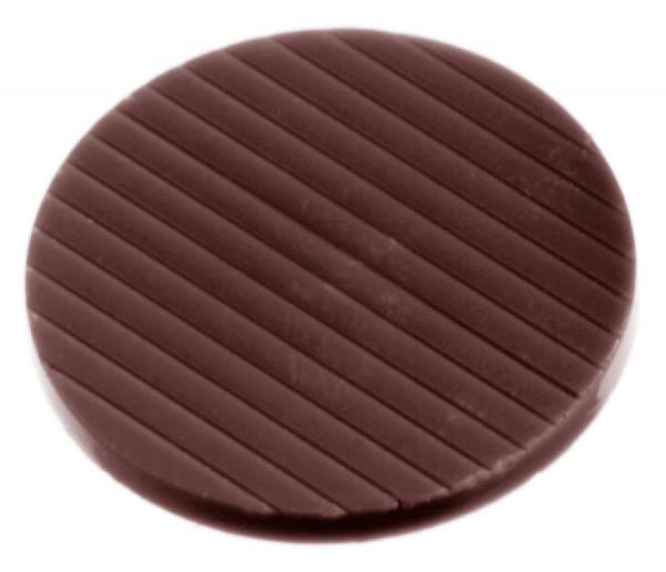 Polykarbonátová forma na okrúhle čokoládky, línia CARAQUES, 275x175 mm - CHOCOLATE WORLD
