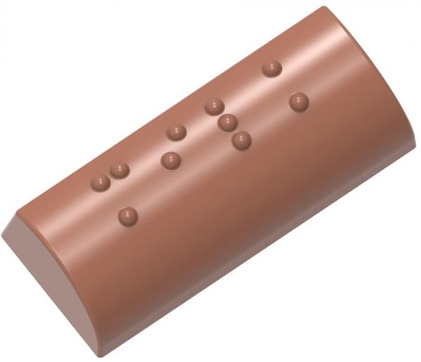 Polykarbonátová forma na pralinky v tvare obdĺžnika, 275x135 mm - CHOCOLATE WORLD