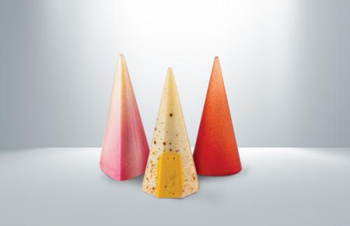 Polykarbonátová forma na pralinky 275x175 mm, Pyramid - MARTELLATO