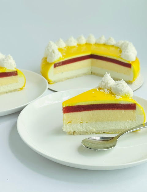 Limetkovo-jahodový mousse