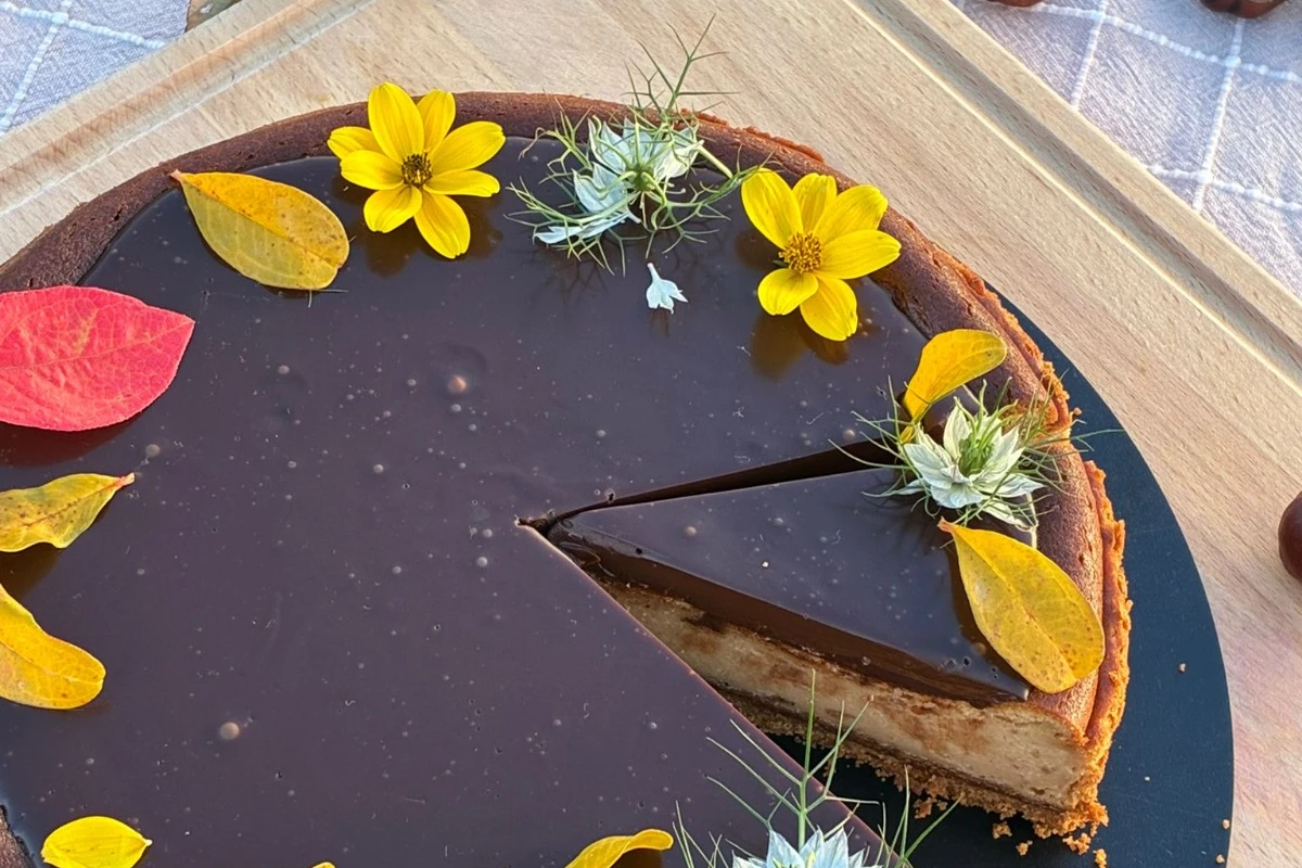 Recept na gaštanový cheesecake